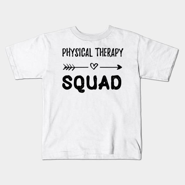 physical therapy squad Kids T-Shirt by IndigoPine